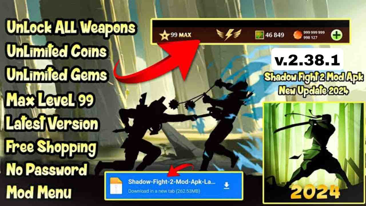Tải Shadow Fighter MOD APK 1.74.1 (Vô Hạn Tiền, Kim Cương, Vàng, Cấp Độ Tối Đa)