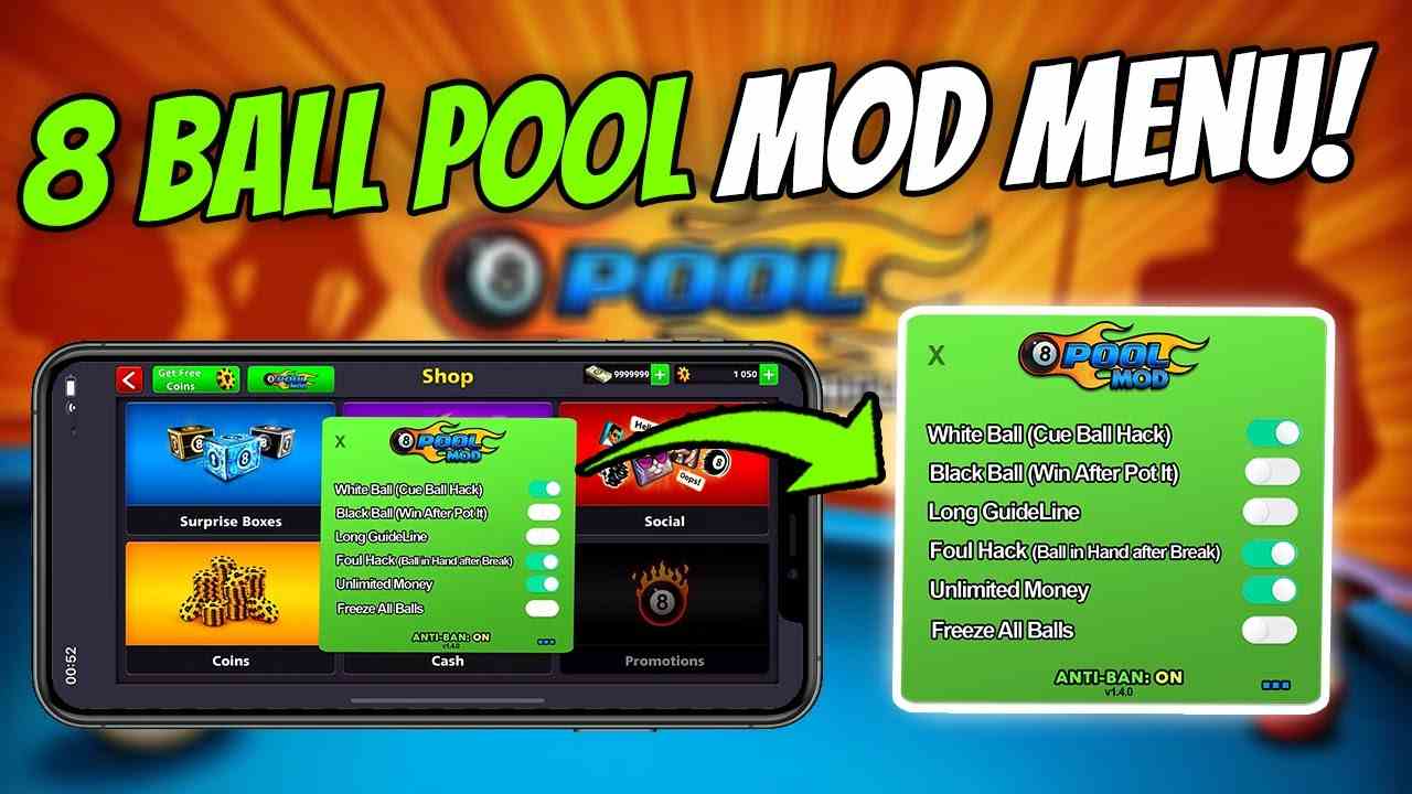 Tải 8 Ball Pool MOD APK 55.4.3 (Vô Hạn Tiền, Đường Kẻ Dài, Max Level)